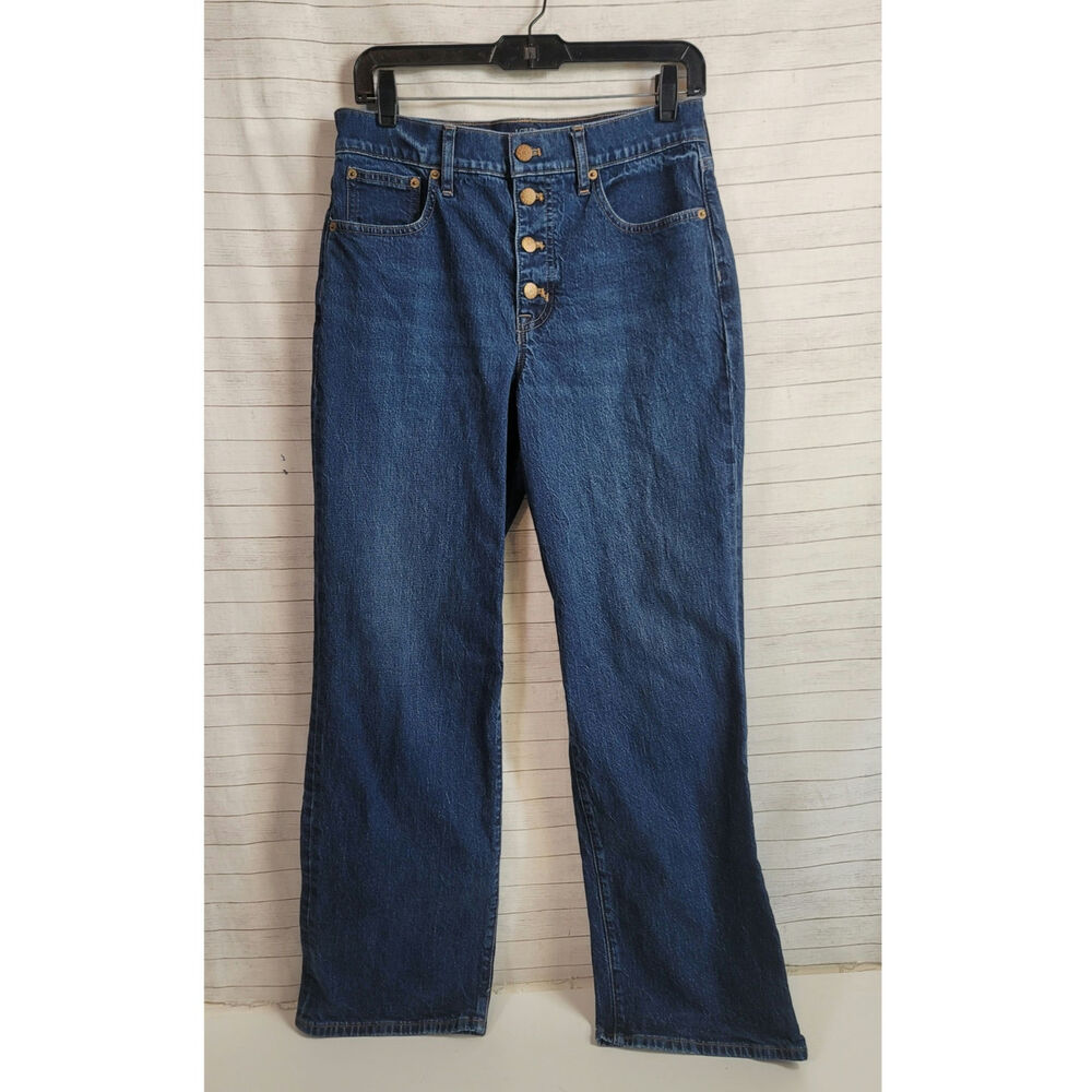 J. CREW FULL LENGTH WIDE LEG JEANS, SZ 28
